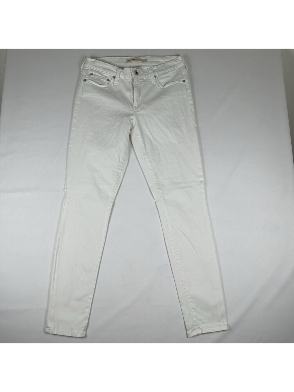 Big Star Alex Skinny Jeans Size 30 White Wash Stretch Denim